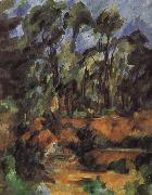 Paul Cezanne forest oil on canvas